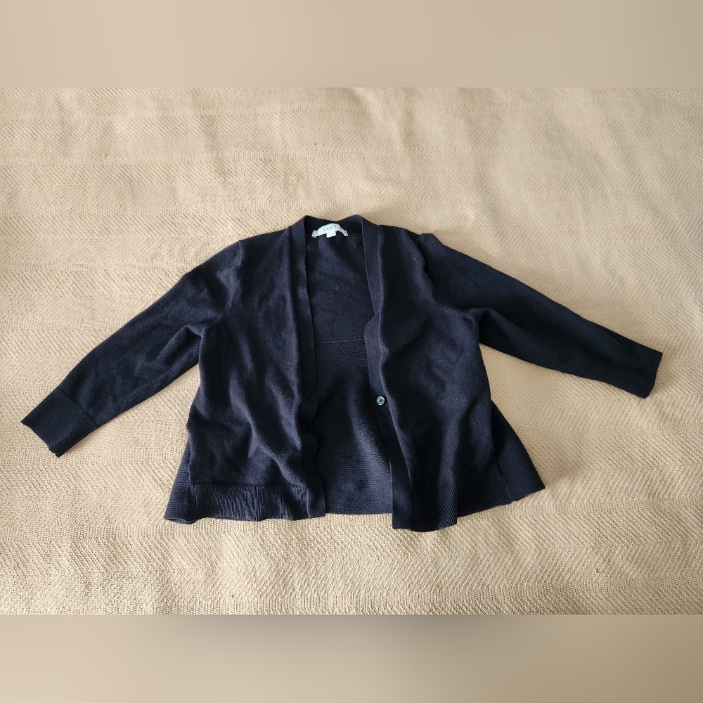 Ann Taylor Ruffle Cardigan